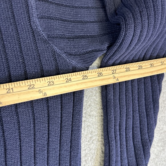Vintage Eddie Bauer Field Sweater Mens Large Navy Blue Legend British‎ Commando - Picture 7 of 8